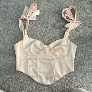 Boutique Satin Corset Top